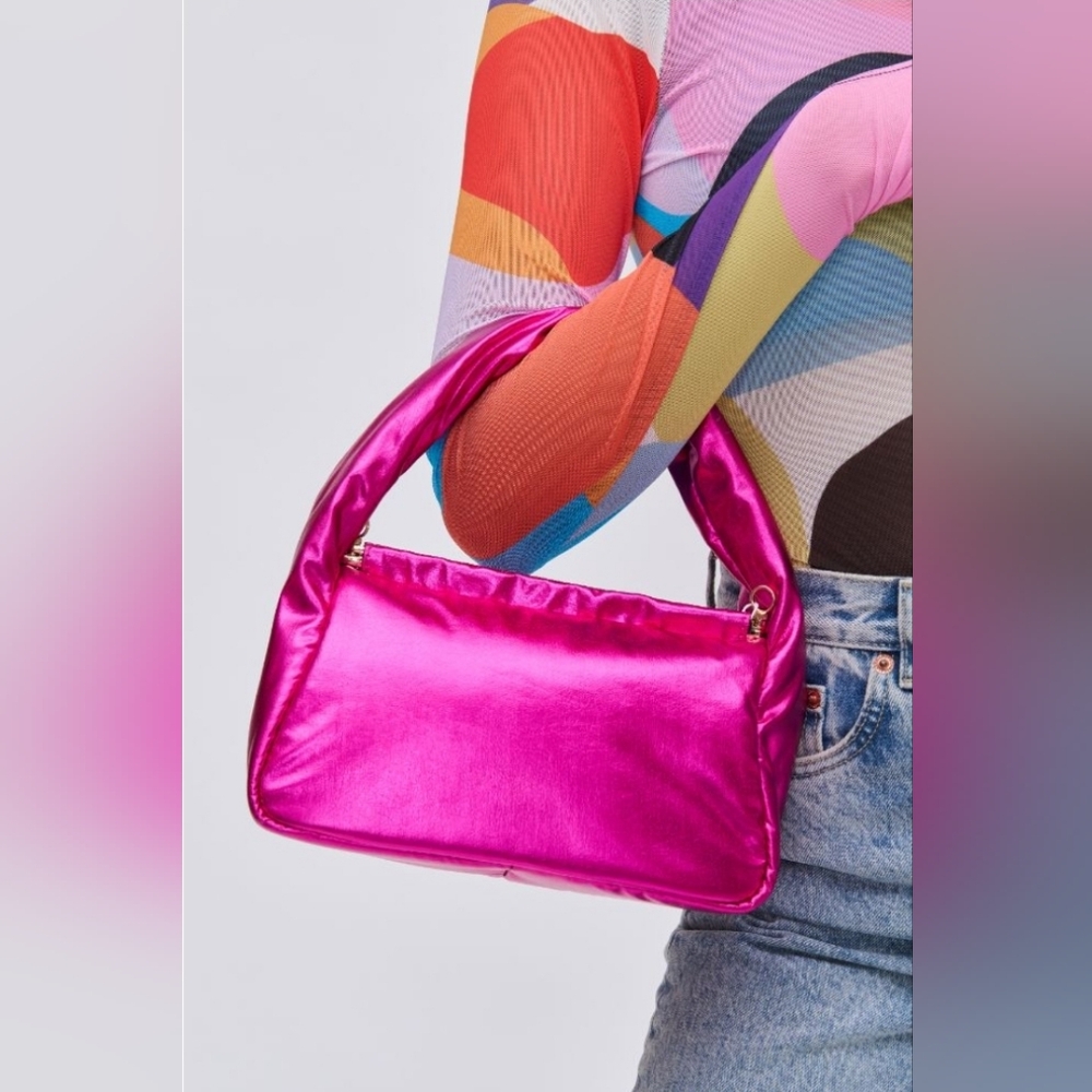 Pink metallic bag - Lucie Crossbody